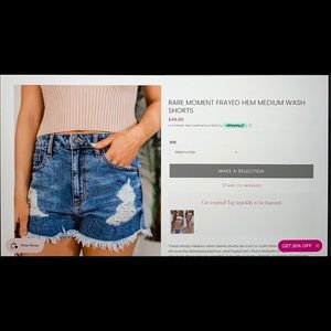 Eunina Medium wash Shorts